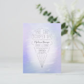 Einladung zum Showduschen von Eiscreme Postkarte (Stehend Vorderseite)