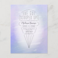 Einladung zum Showduschen von Eiscreme