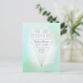 Einladung zum Showduschen von Eiscreme Postkarte (Stehend Vorderseite)