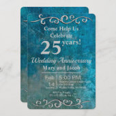 Einladung zum Silber-Jubiläum aus Blaustein (Vorne/Hinten)