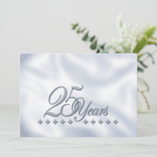 Einladung zum SilberJahrestag (Stehend Vorderseite)