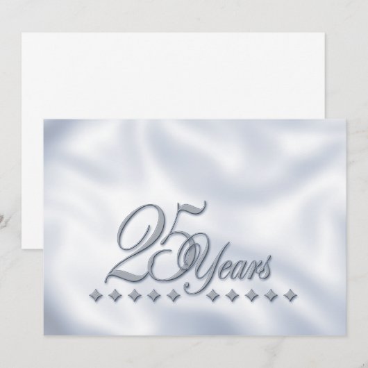 Einladung zum SilberJahrestag (Vorne/Hinten)