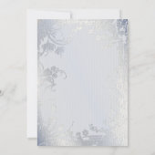 Einladung zum Silver Glimmer Blumenzettel (Rückseite)