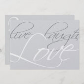 Einladung zum Silver Wedding Jubiläum (Vorne/Hinten)