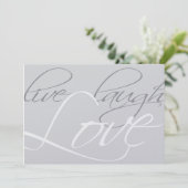 Einladung zum Silver Wedding Jubiläum (Stehend Vorderseite)