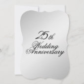 Einladung zum Silver Wedding Jubiläum (Vorderseite)