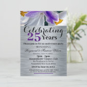 Einladung zum Silver Wedding Jubiläum (Stehend Vorderseite)