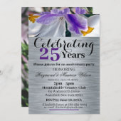 Einladung zum Silver Wedding Jubiläum (Vorne/Hinten)