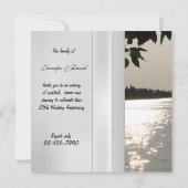 Einladung zum Silver Wedding Jubiläum (Rückseite)