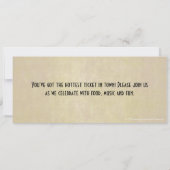 Einladung zum Silvesterabend (Rückseite)