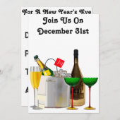 Einladung zum Silvesterfest (Vorne/Hinten)