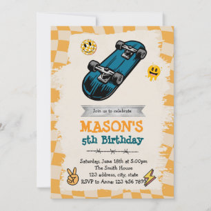 Einladung zum Skateboard Geburtstag