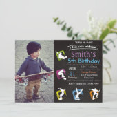 Einladung zum Skateboard Geburtstag (Stehend Vorderseite)