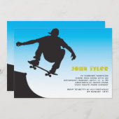 Einladung zum Skateboard-Typ (Vorne/Hinten)