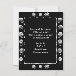Einladung zum Skull-Frame-Halloween-Party