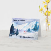 Einladung zum Snowboard & Ice Skaten Weekend (Gelbe Blume)