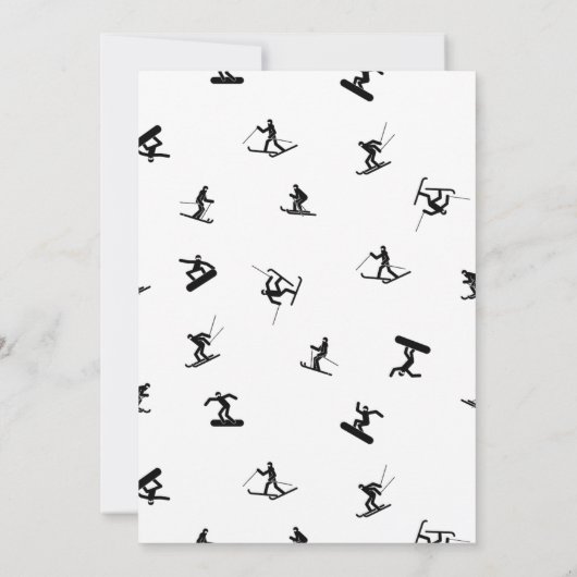 Einladung zum Snowboarden (Rückseite)