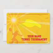 Einladung zum Sommertennisturnier (Vorderseite)