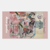 Einladung zum Sonderpferd Rechteckiger Aufkleber (Vorderseite)