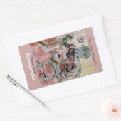 Einladung zum Sonderpferd Rechteckiger Aufkleber (Umschlag)