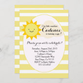 Einladung zum Sonnenschein zum Geburtstag (Vorne/Hinten)