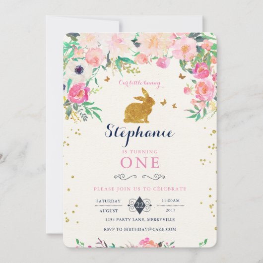 Einladung zum sonnigen Geburtstag (Vorderseite)