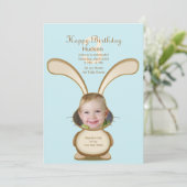 Einladung zum sonnigen Geburtstag Foto (kundenspez (Stehend Vorderseite)