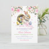 Einladung zum sonnigen Geburtstag - Pasteleier (Stehend Vorderseite)