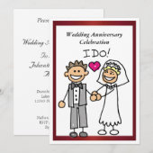 Einladung zum sonnigen Hochzeitstag (Vorne/Hinten)