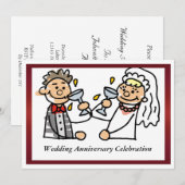 Einladung zum sonnigen Hochzeitstag (Vorne/Hinten)