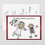 Einladung zum sonnigen Hochzeitstag (Vorne/Hinten)