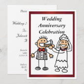 Einladung zum sonnigen Hochzeitstag (Vorne/Hinten)