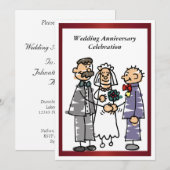 Einladung zum sonnigen Hochzeitstag (Vorne/Hinten)