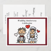 Einladung zum sonnigen Hochzeitstag (Vorne/Hinten)