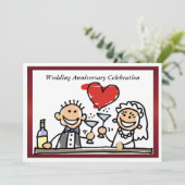 Einladung zum sonnigen Hochzeitstag (Stehend Vorderseite)