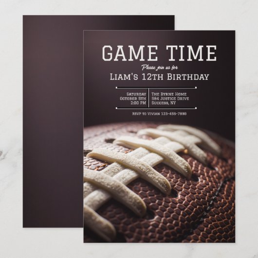 Einladung zum Spiel (Vorne/Hinten)