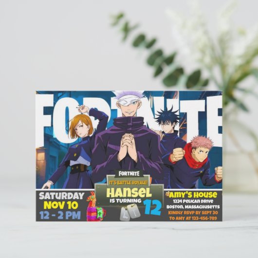 Einladung zum Spiel (Stehend Vorderseite)