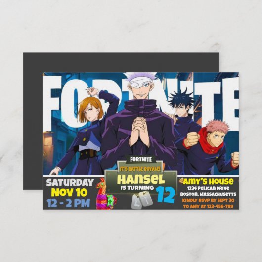 Einladung zum Spiel (Vorne/Hinten)