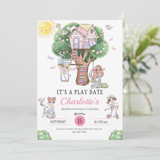 Einladung zum Spieldatum (Stehend Vorderseite)