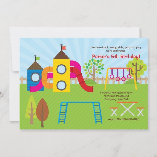 Einladung zum Spielplatz (Vorderseite)