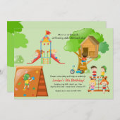 Einladung zum Spielplatz (Vorne/Hinten)