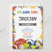 Einladung zum Sport (Vorderseite)