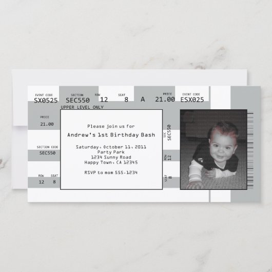 Einladung zum Sportticket (Vorderseite)