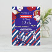 Einladung zum Sportticket Geburtstagsparty (Stehend Vorderseite)