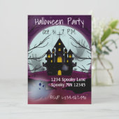 Einladung zum Spuk Halloween-Party (Stehend Vorderseite)