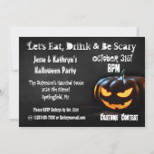 Einladung zum Spuk Halloween-Party (Rückseite)