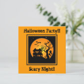 Einladung zum Spuk Halloween-Party (Stehend Vorderseite)