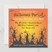 Einladung zum Spuk Halloween-Party (Vorderseite)