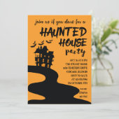 Einladung zum Spuk Halloween-Party (Stehend Vorderseite)