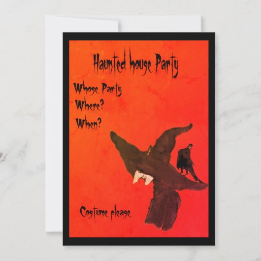 Einladung zum Spuk Haus (Rückseite)